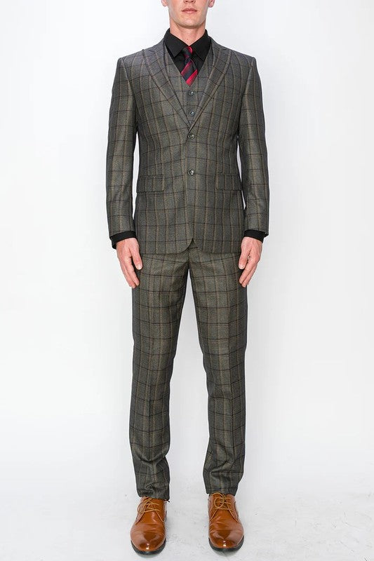 0727-BEEIGE-CHECKER-3PC-SLIM