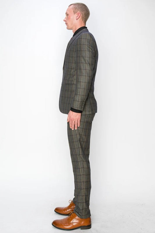 0727-BEEIGE-CHECKER-3PC-SLIM