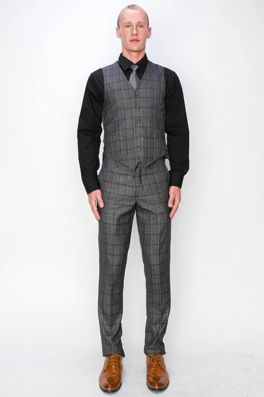 0727-CHAR-CHECKER-3PC-SLIM SIZE 34S-46S & 34R-56R & 38L-56L
