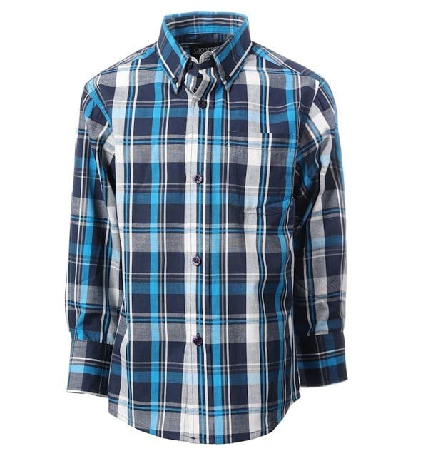 LS-82 PLAID LONG SLEEVE - 7 COLORS ( GROUP 1 ) SIZE 4-18