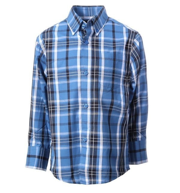 LS-82 PLAID LONG SLEEVE - 6 COLORS ( GROUP 2 ) SIZE 4-18