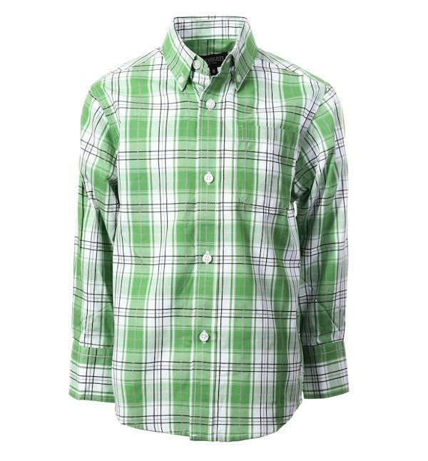 LS-82 PLAID LONG SLEEVE - 6 COLORS ( GROUP 2 ) SIZE 4-18