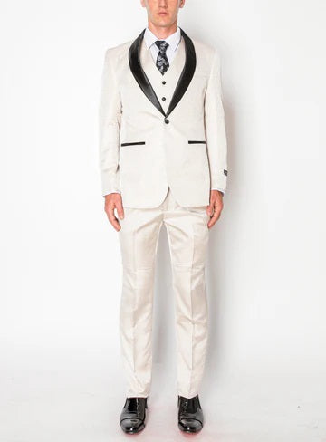 8033-OFF WHITE-TUXEDO-SLIM-3PC-SIZE 34S-46S & 34R-56R & 38L-56L