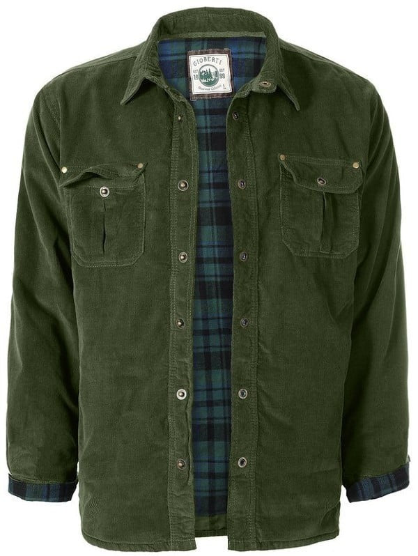 CJ-95-Men's Corduroy Jacket with Flannel Lining