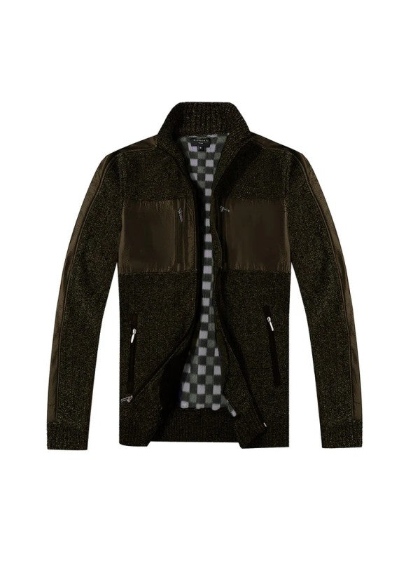 SW-914-Men's Patch Design Sweater