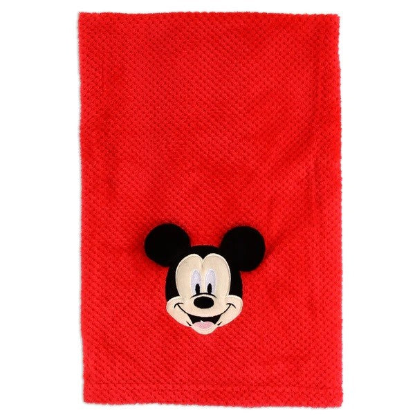 MICKEY MOUSE Fleece Baby Blanket&Applique Pack of4