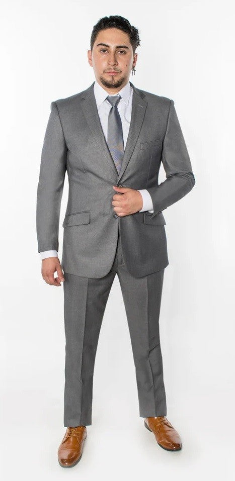 8745-TRUE-GRAY-2PC-SLIM-REGULAR-SIZE 46R-56R