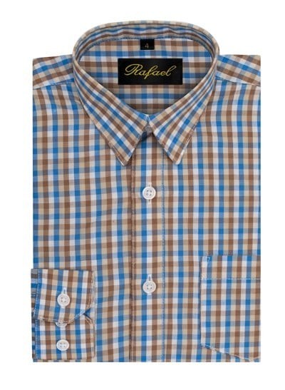 S701-Plaid Oxford-11 COLORS-Size 8-14