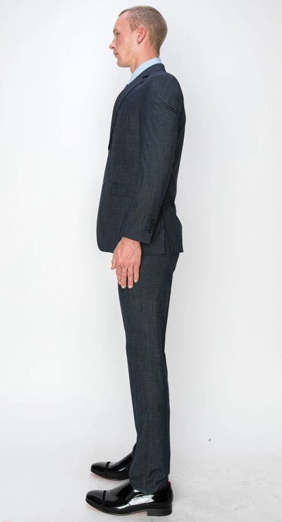 1076-TUX-D GRAY-3PC-SLIM-REGULAR-SIZE 46R-56R