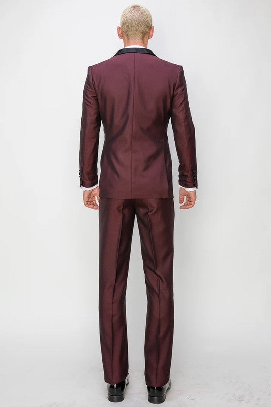 0408-TUX-SHINY-MAROON-3PC-SLIM-LONG-SIZE 38L-54L