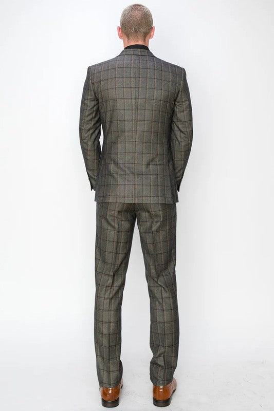 0727-BEIGE-CHECKER-3PC-SLIM-REGULAR-SIZE 34R-44R