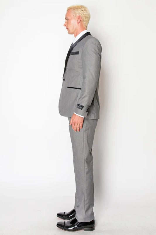 8745-TUX-GRAY-3PC-SLIM-REGULAR-SIZE 34R-44R