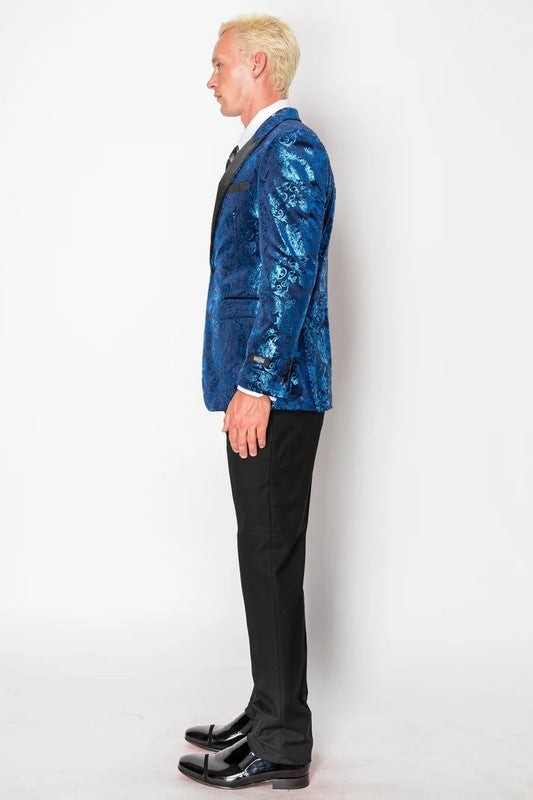 8088-BLAZER-TUX-SHINY-BLUE-SIZE 46-56