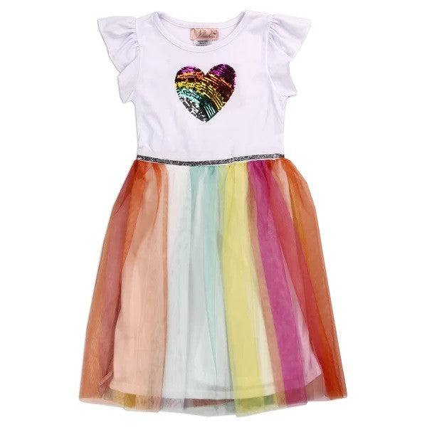 DUCHESS 4-6X Girls Sequin Mesh Dress Pack of 6