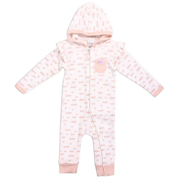 BABY Girls Newborn Hooded Coverall Pack of 6