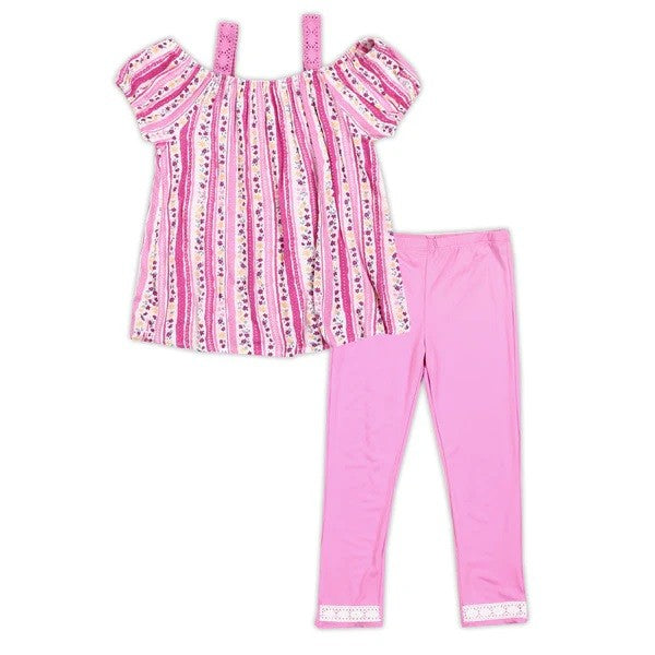 DUCHESS Girls Toddler 2-PCS Legging Set Pack of 6