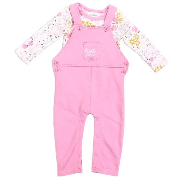 Girls Newborn 2-Piece Overall Set Pack of 6