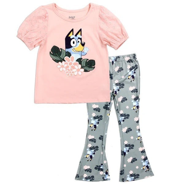 BLUEY Girls Toddler 2-Piece Legging Set Pack of 4