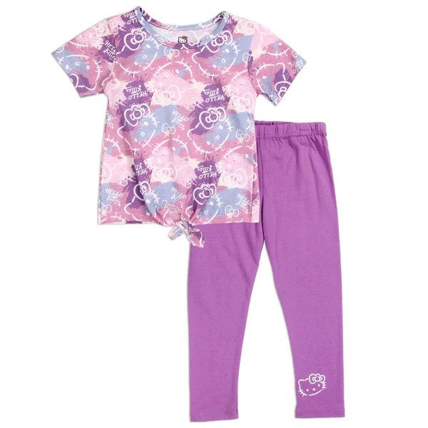 HELLO KITTY Girls Toddler 2PCS Legging Set Pack 6