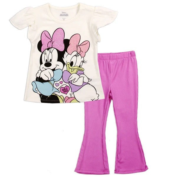 MINNIE MOUSE Girls Toddler 2-PC Legging Set Pack 4