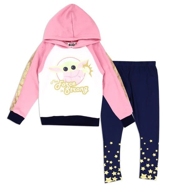 BABY YODA Girls 4-6X 2-Piece Fleece Set Pack of 6