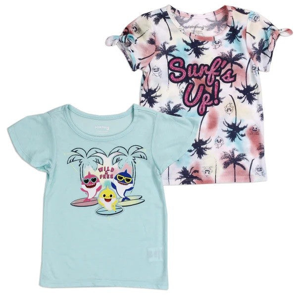 BABY SHARK Girls 12M-5T 2-PACK T-Shirts Pack of 12