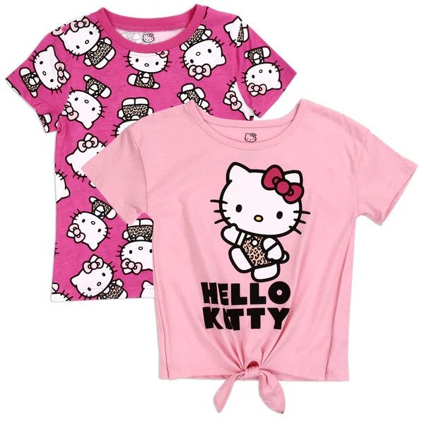 HELLO KITTY Girls Toddler 2-Pack T-Shirts Pack 6