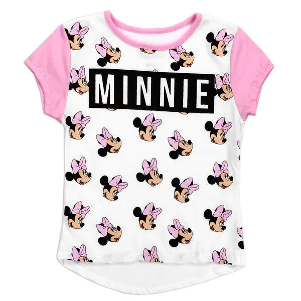 MINNIE MOUSE Girls 7-16 T-Shirt Pack of 6