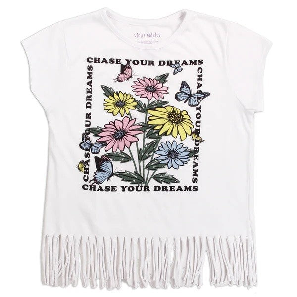 Girls 7-16 Fringe Top Pack of 6