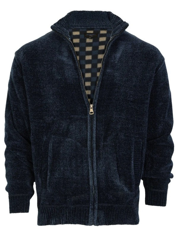 SW-925 Men's Chenille Cardigan Sweater