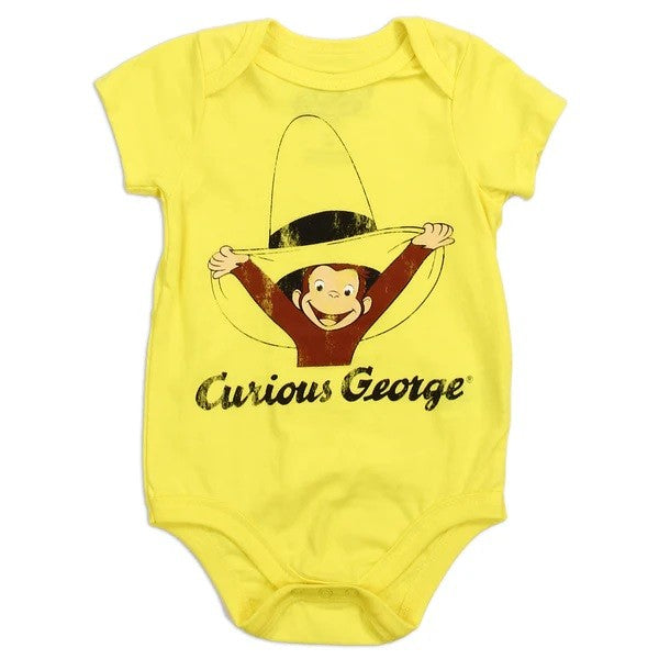 CURIOUS GEORGE Boys Creeper Pack of 6 SIZE 3M-9M