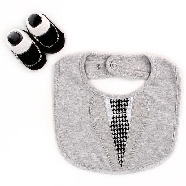 TAHARI Baby Boys Bib & Booties Set Pack of 6