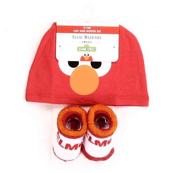 ELMO 0-12M Baby Cap & Bootie Set Pack of 6