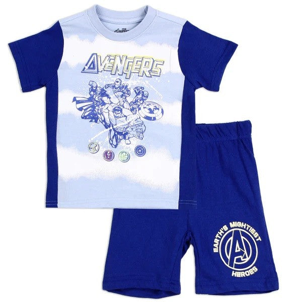 AVENGERS Boys Toddler 2-Piece Short Set Pack of 4