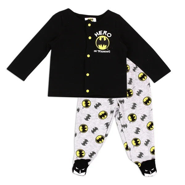 BATMAN Boys Newborn 2-Piece Fleece Set Pack of 6