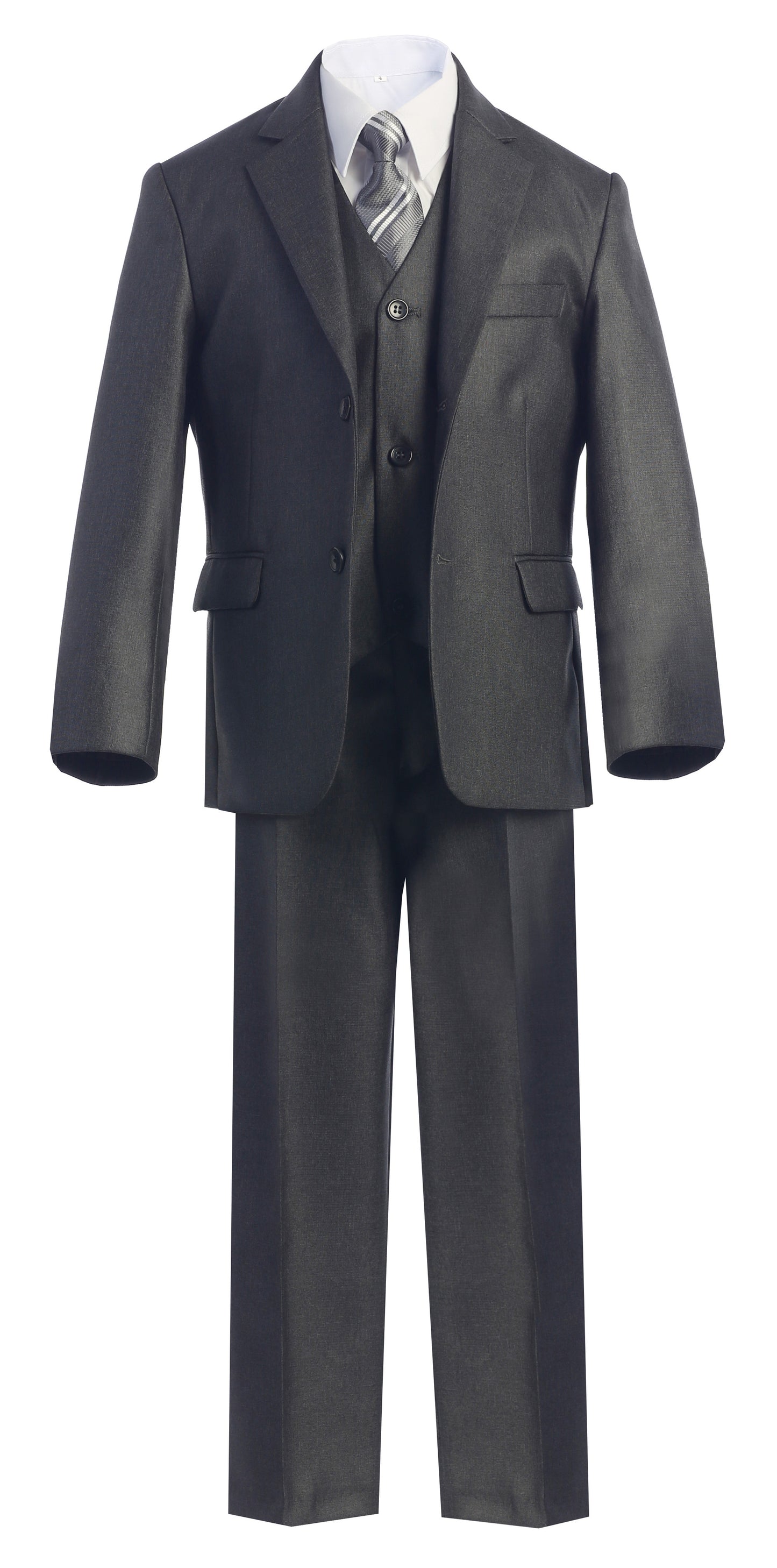 ST-27 Boys formal Charcoal SLIM FIT suit (7 pcs)