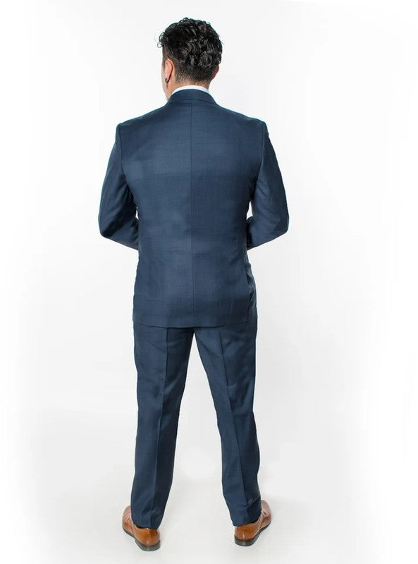 2905-NAVY-CHECKER-3PC-SLIM SIZE 34S-46S & 34R-56L & 38L-56L