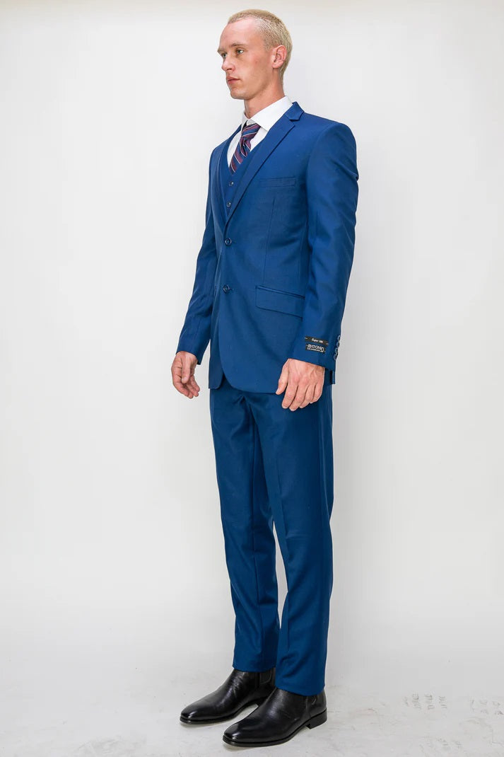 8745-BLUE-SLIM FIT-3PC-SIZE 34S-46S & 34R-56R & 38L-56L