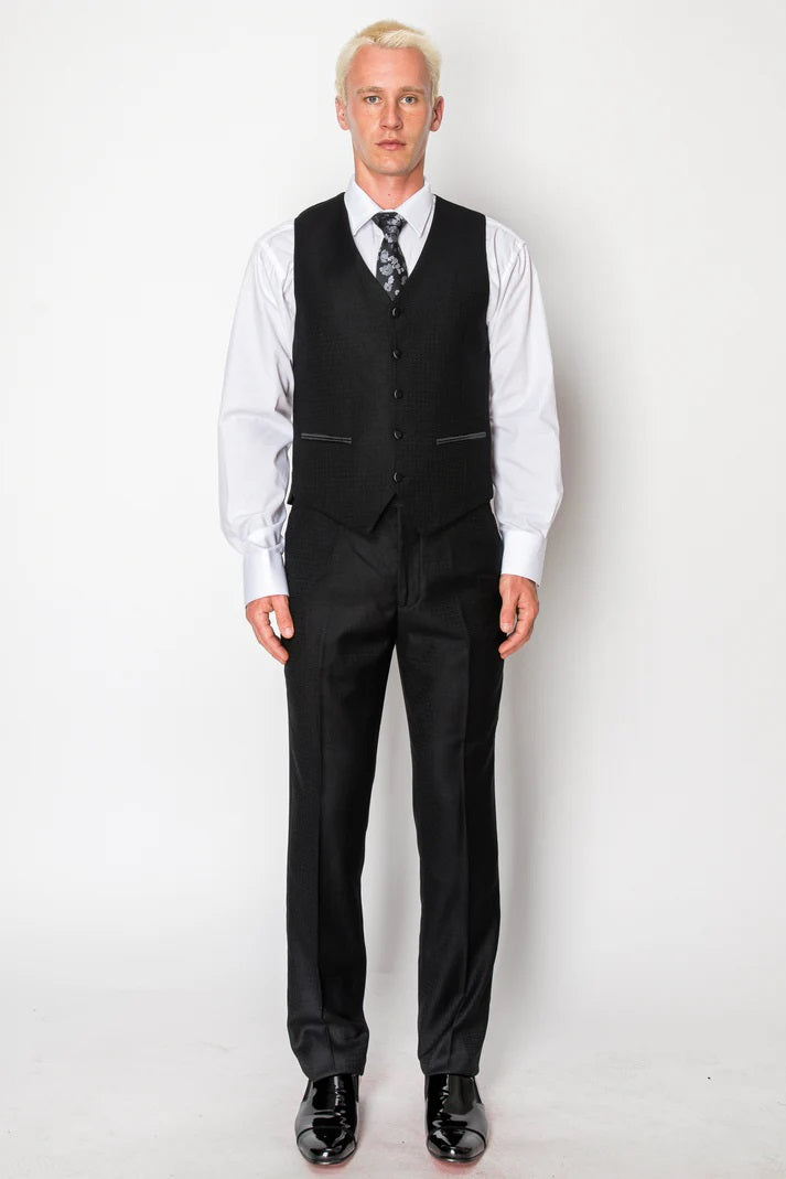 5608-BLACK-TUXEDO-SLIM-3PC-SIZE 34S-46S & 34R-56R & 38L-56L