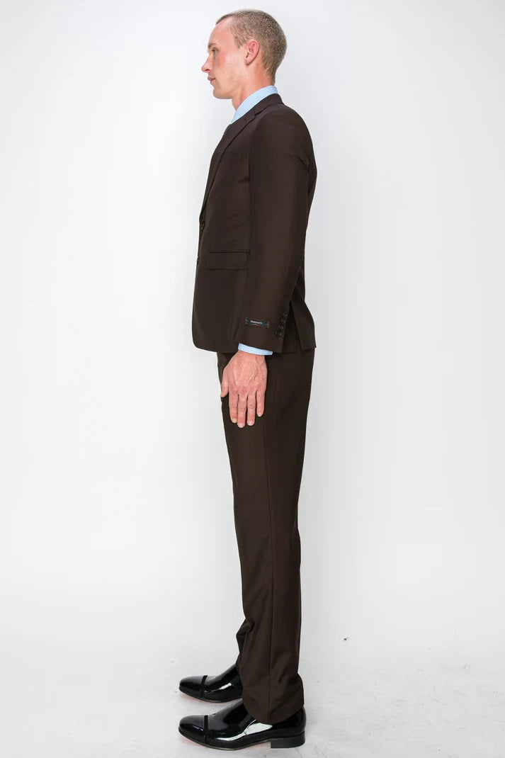 8745-BROWN-SLIM FIT-3PC-SIZE 34S-46S & 34R-56R & 38L-56L