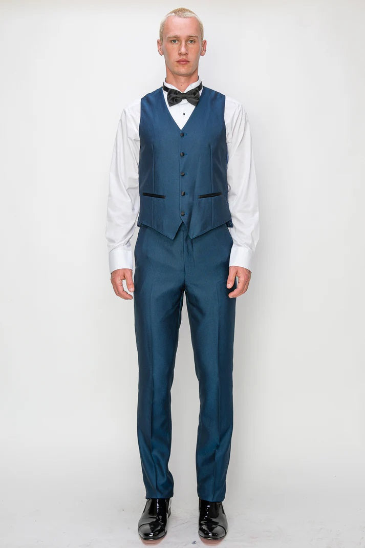 2645-MIDNIGHT BLUE-TUXEDO-SLIM-3PC-SIZE 34S-46S & 34R - 56R & 38L-56L