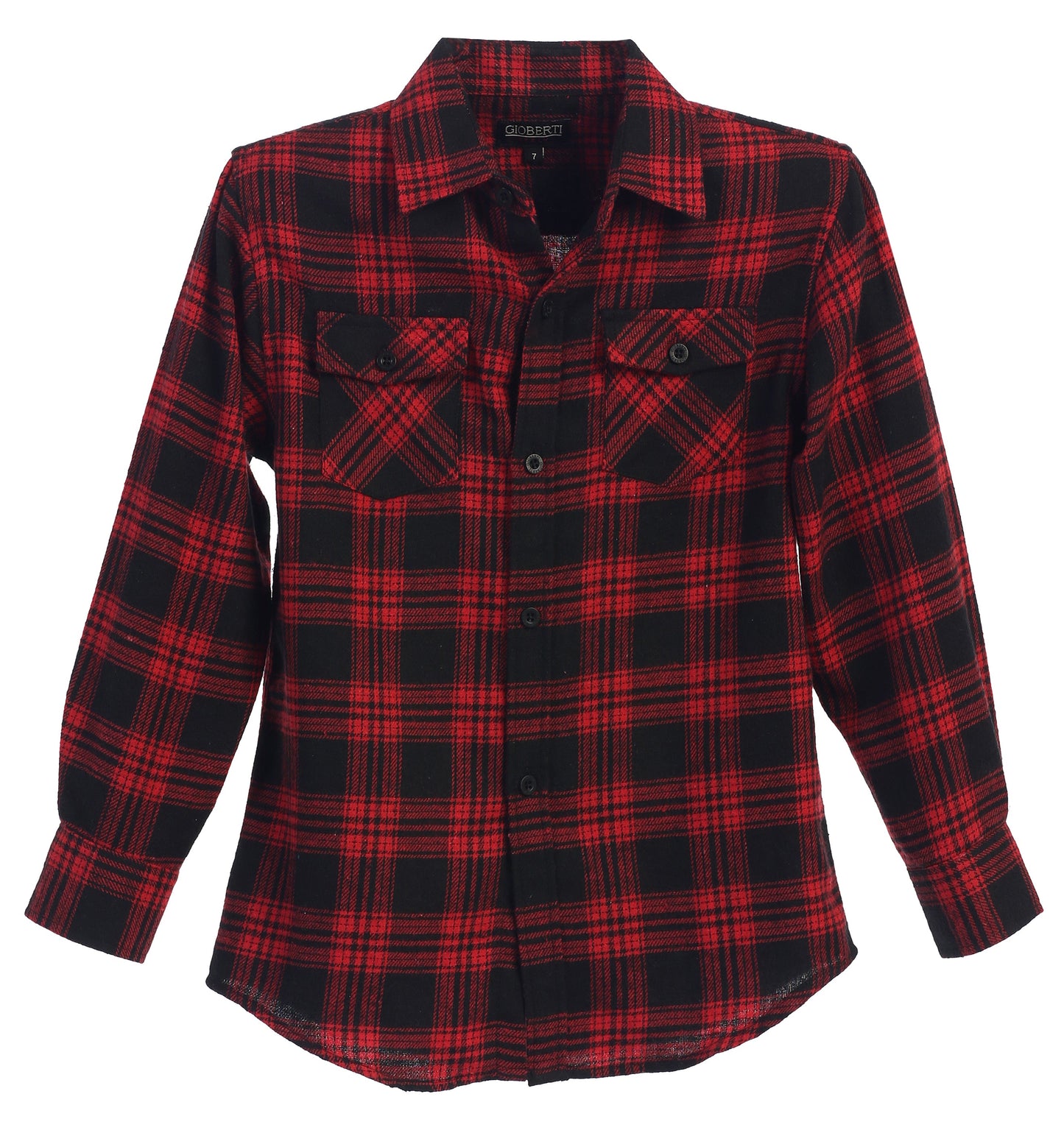 LS-82F Boy's Long Sleeve Flannel Shirt