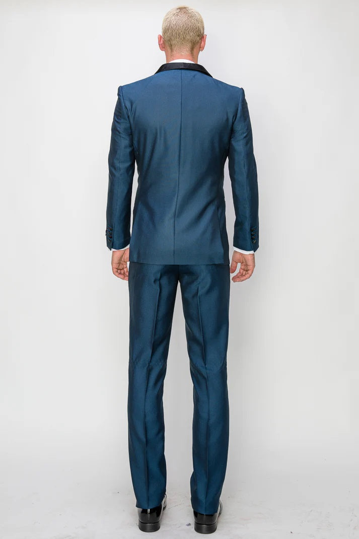 2645-MIDNIGHT BLUE-TUXEDO-SLIM-3PC-SIZE 34S-46S & 34R - 56R & 38L-56L