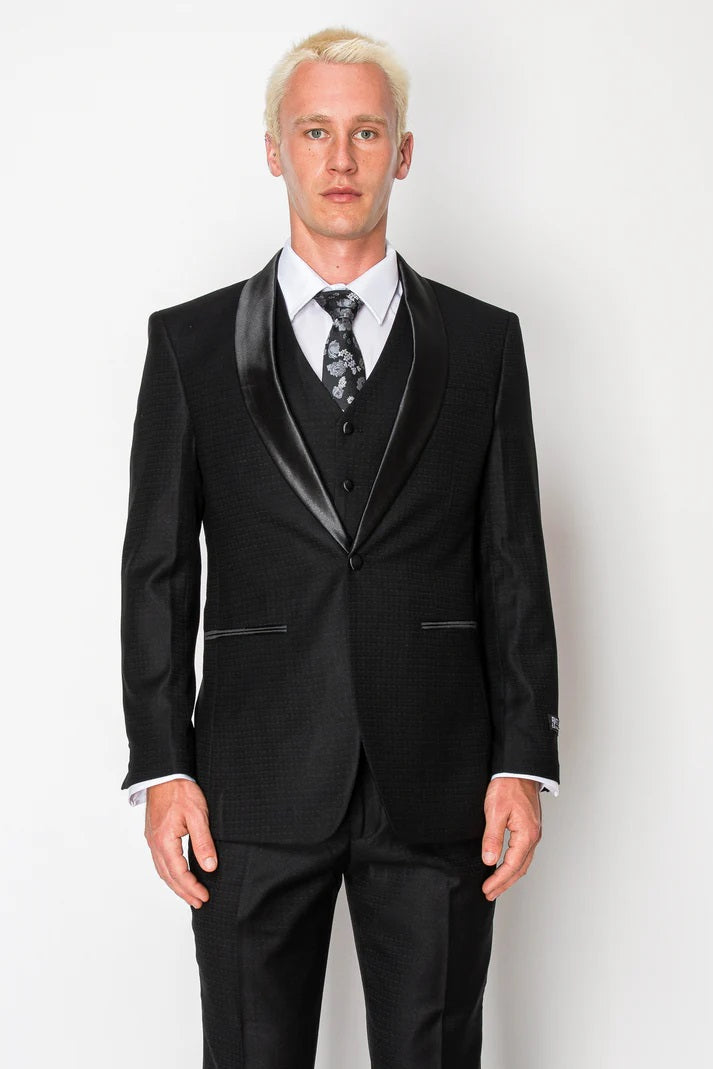 5608-BLACK-TUXEDO-SLIM-3PC-SIZE 34S-46S & 34R-56R & 38L-56L