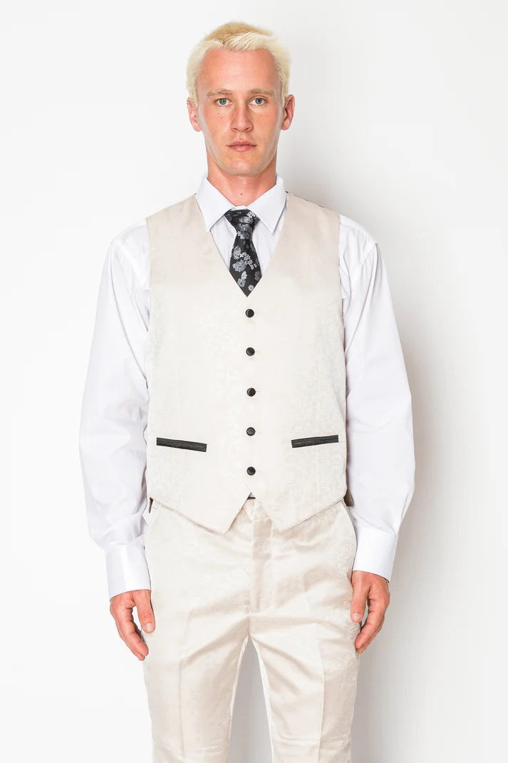 8033-OFF WHITE-TUXEDO-SLIM-3PC-SIZE 34S-46S & 34R-56R & 38L-56L