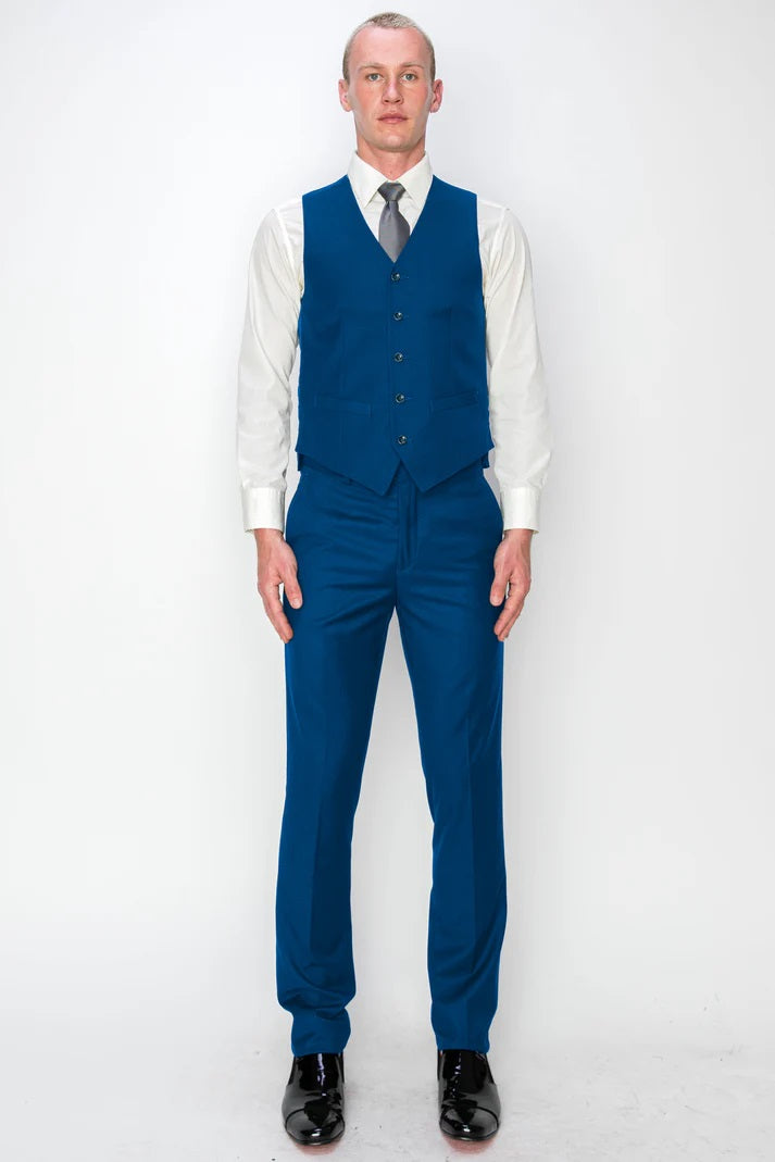 8745-BLUE-SLIM FIT-3PC-SIZE 34S-46S & 34R-56R & 38L-56L
