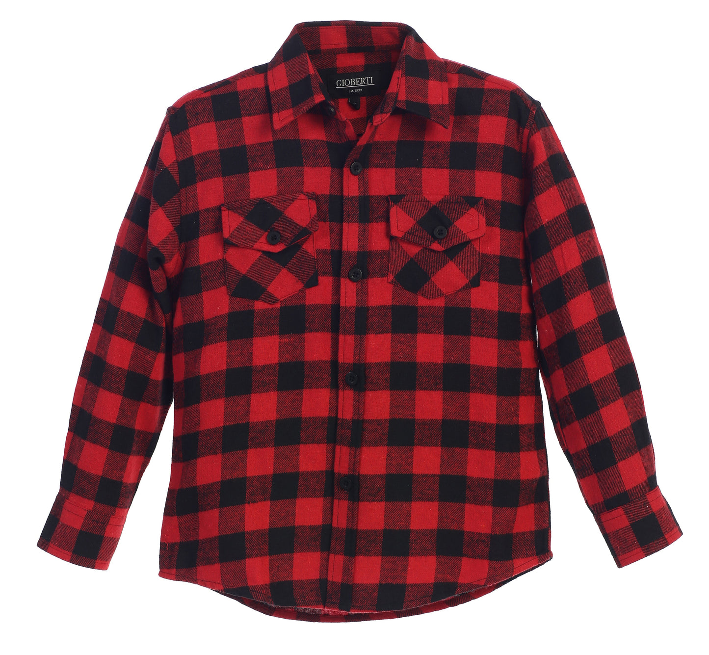 LS-82F Boy's Long Sleeve Flannel Shirt