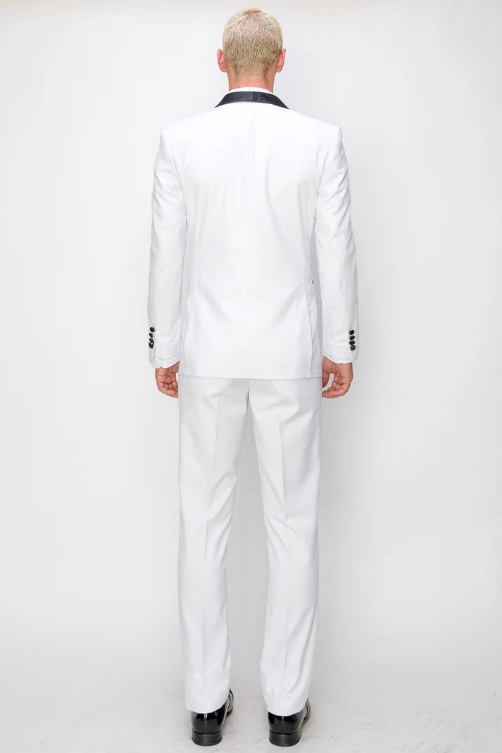 8745-WHITE-TUXEDO-SLIM-3PC-SIZE 34S-46S & 34R-56R & 38L-56L