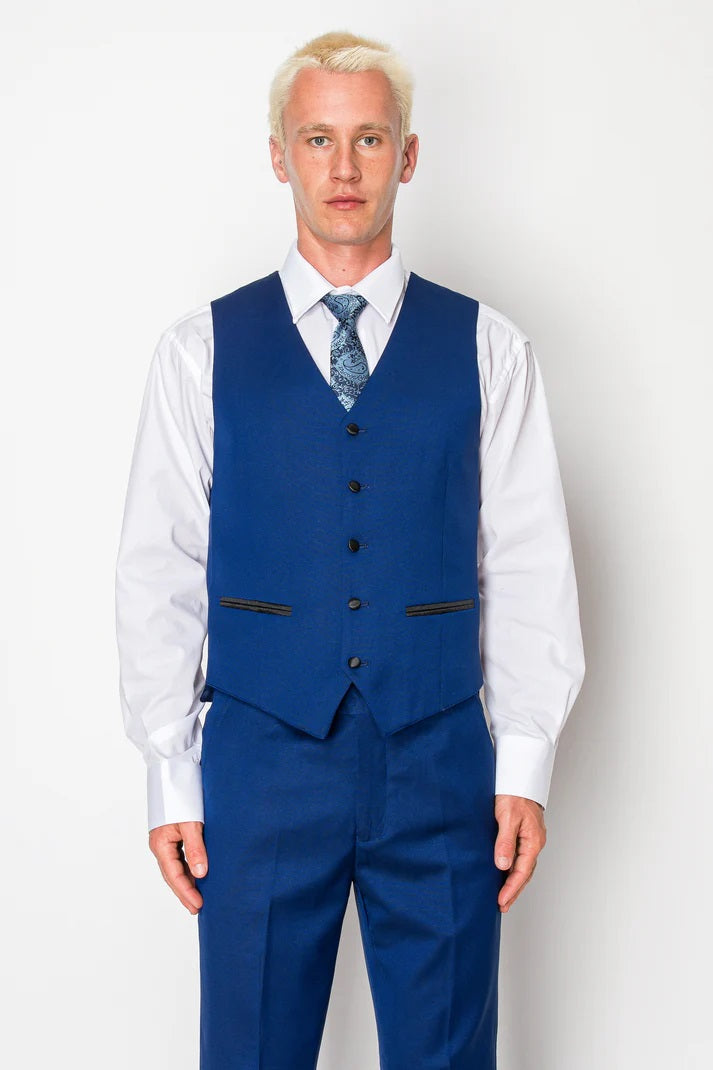 2645-INDIGO BLUE-TUXEDO-SLIM-3PC-SIZE 34S-46S & 34R-56R & 38L-56L