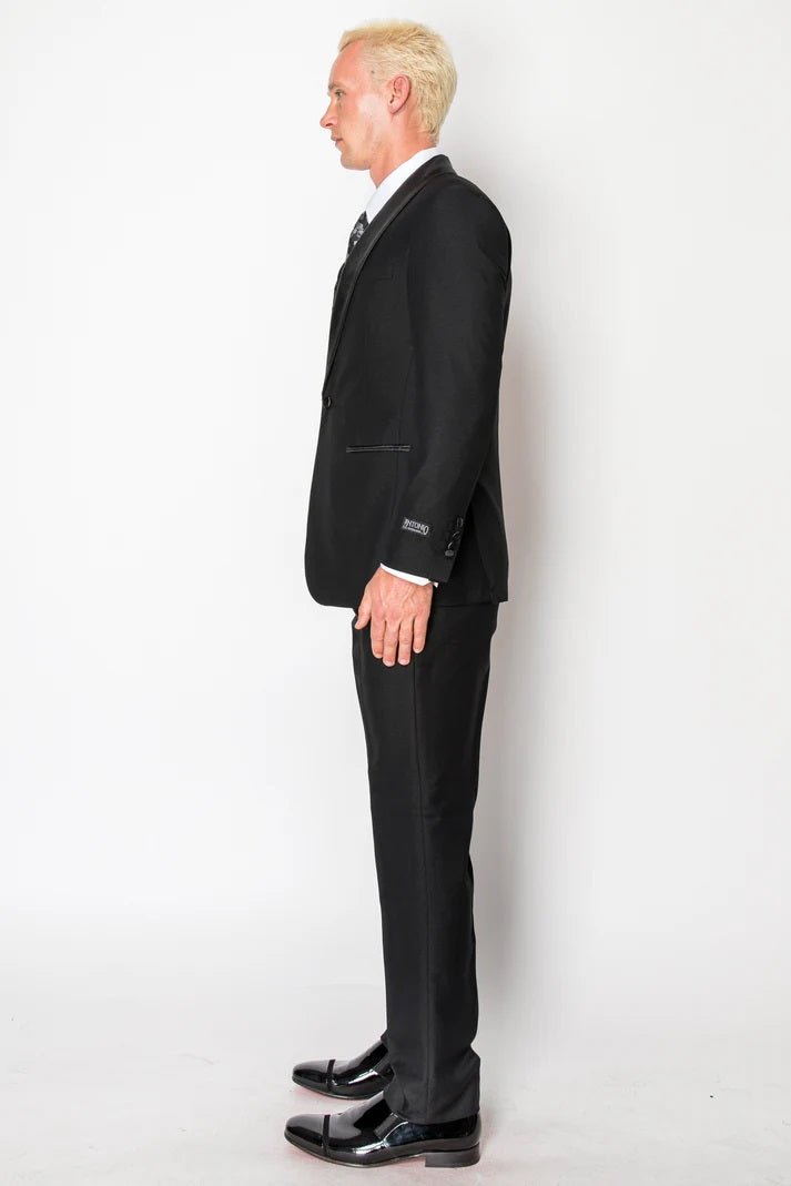 2645-BLACK-TUXEDO-SLIM-3PC-SIZE 34S-46S & 34R-56R & 38L-56L